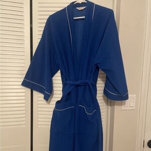 VTG Pierre Cardin Fleece Robe Mens ONE Size Red Bathrobe